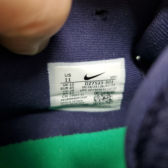 Giannini Immortality 3 Teal/Gr BSKTBLL Sneaker Men Sz 11 (33CLMN014) - Picture 11 of 12